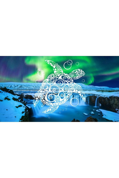 Mijölnir Blue Turtle 90 Toalla de Playa Multicolor 90 x 150 cm 70% Poliéster 30% Poliamida Microfilamento